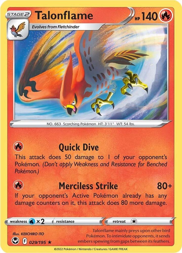 Talonflame 029/195 (SWSH12: Silver Tempest) 