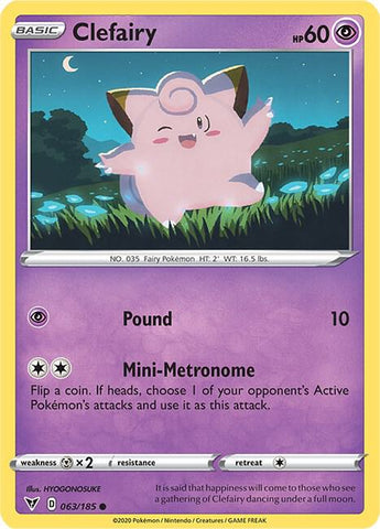 Clefairy 063/185 (SWSH04: Vivid Voltage) 