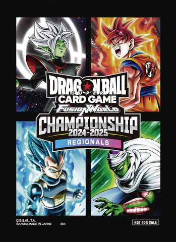 Dragon Ball Super: Fusion World - Sleeves (Championship 2024-2025 Regionals) (64-Pack)