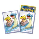Card Sleeves - Lapras and Pikachu (64-Pack) (Pokemon Center Japan Exclusive)