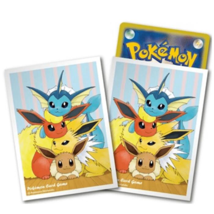 Card Sleeves - Sticky Friends Eevee (64-Pack) (Pokemon Center Japan Exclusive)