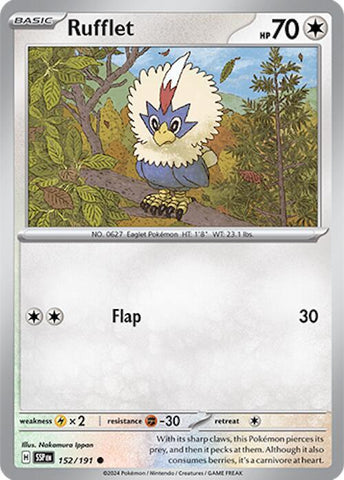 Rufflet 152/191 (SV08: Surging Sparks) 