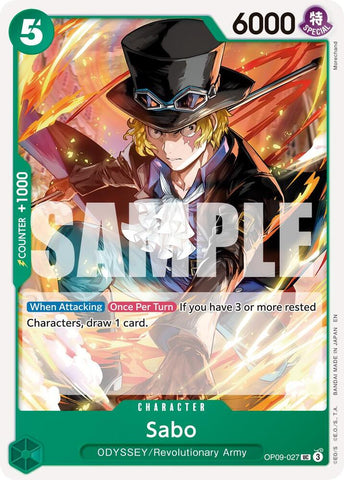 Sabo (Reprint) OP09-027 (Premium Booster -The Best- Vol. 2) 