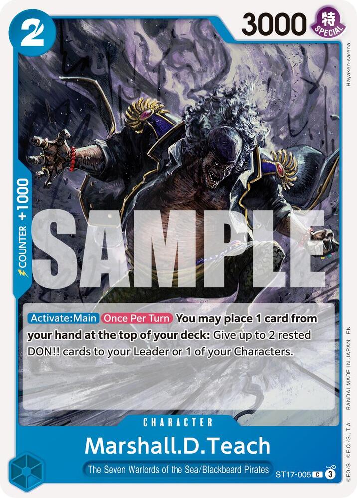 Marshall.D.Teach (Reprint) ST17-005 (Premium Booster -The Best- Vol. 2) 