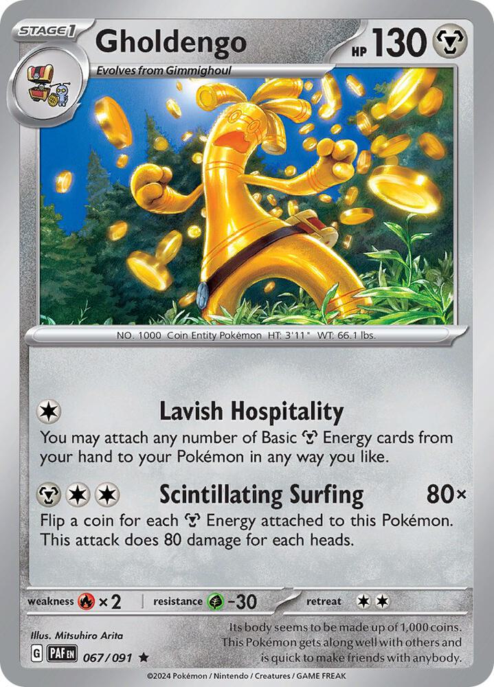 Gholdengo 067/091 (SV: Paldean Fates)  - Holofoil