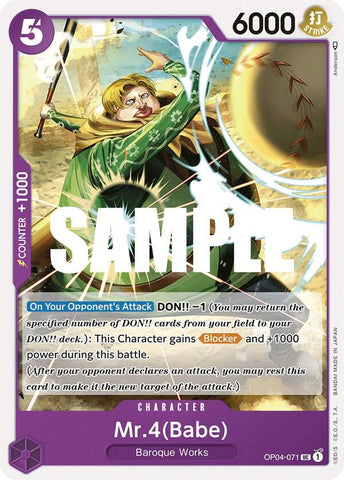 Mr.4(Babe) OP04-071 (Kingdoms of Intrigue) 