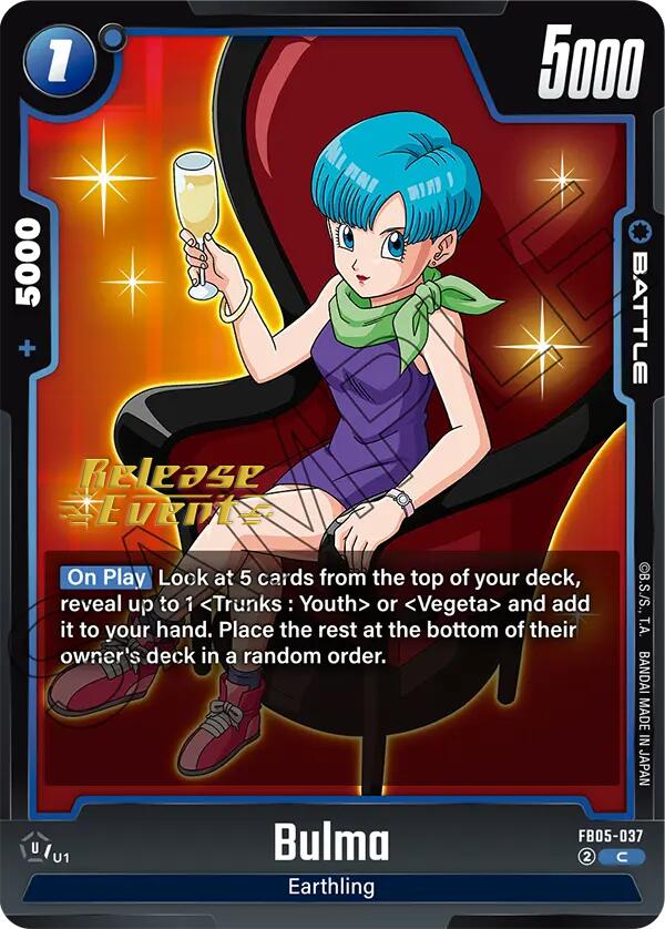 Bulma [New Adventure Release Event Cards]