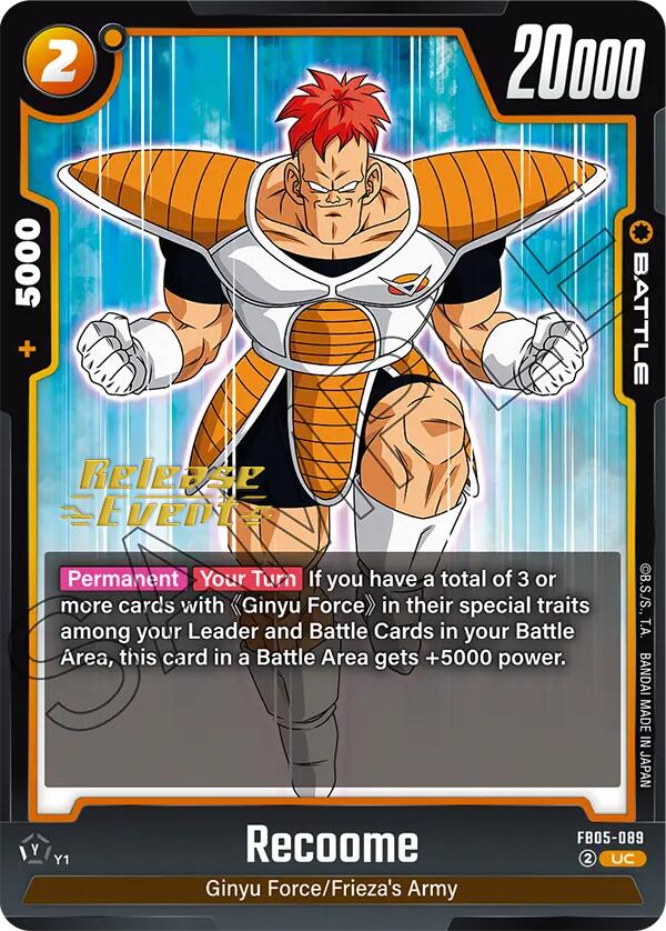 Recoome [New Adventure Release Event Cards]