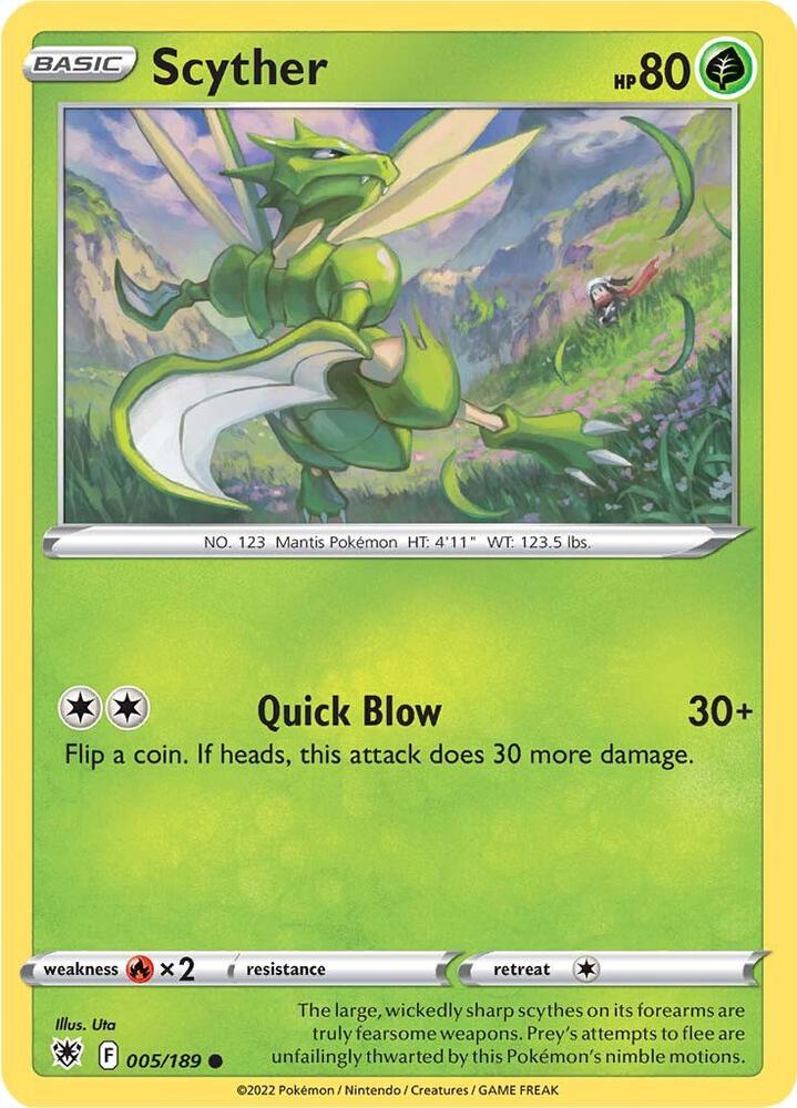Scyther 005/189 (SWSH10: Astral Radiance) 