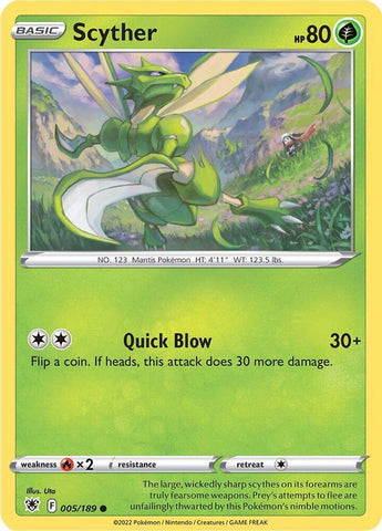 Scyther 005/189 (SWSH10: Astral Radiance) 
