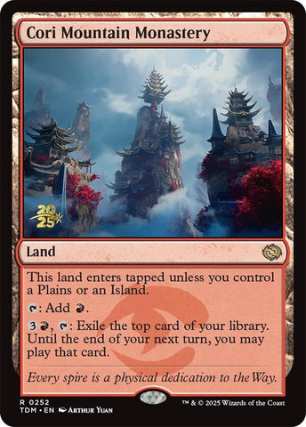 Cori Mountain Monastery [Tarkir: Dragonstorm Prerelease Cards]