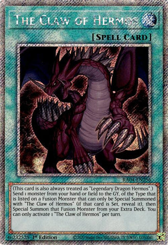 The Claw of Hermos [RA04-EN256] Platinum Secret Rare