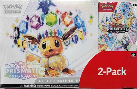 Costco Pokemon 2-Pack: Prismatic Evolutions Trainer Box and Booster Bundle