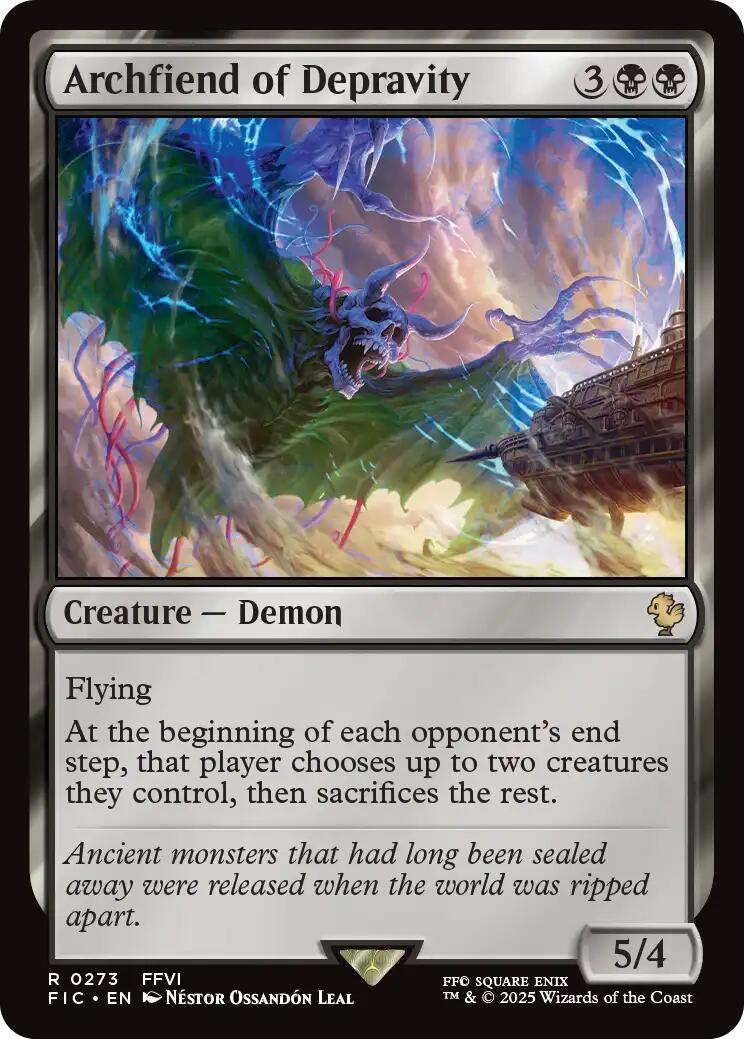 Archfiend of Depravity (Surge Foil) [FINAL FANTASY Commander]