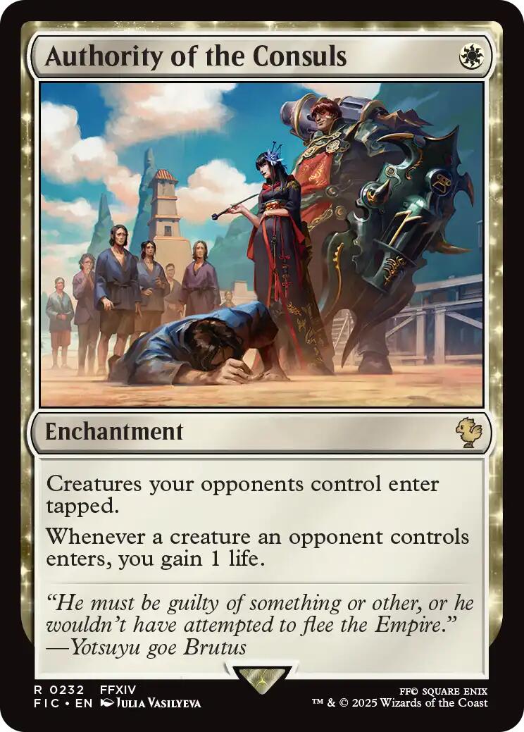 Authority of the Consuls (Surge Foil) [FINAL FANTASY Commander]
