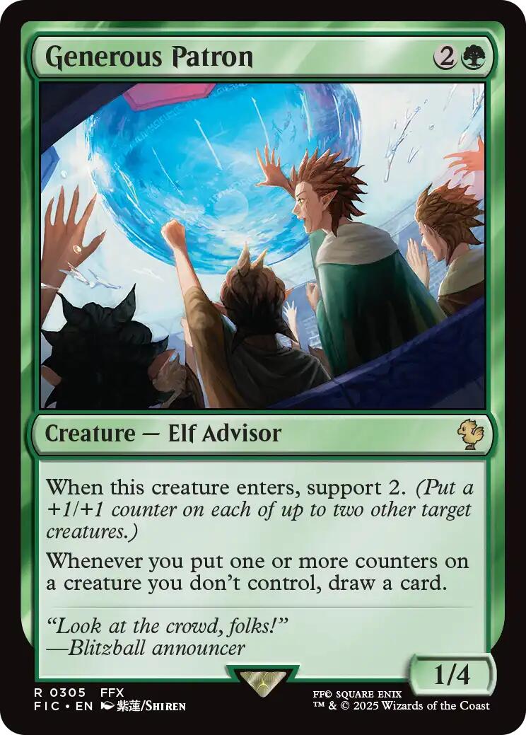 Generous Patron (Surge Foil) [FINAL FANTASY Commander]