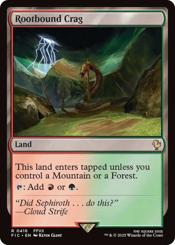 Rootbound Crag (Surge Foil) [FINAL FANTASY Commander]