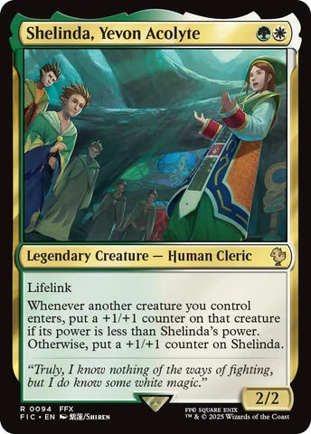 Shelinda, Yevon Acolyte (Surge Foil) [FINAL FANTASY Commander]