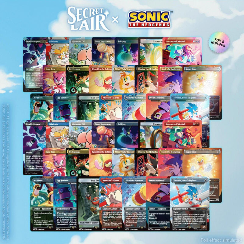 Secret Lair: Drop Series - Secret Lair x Sonic the Hedgehog: Sonic 100% Complete Bundle