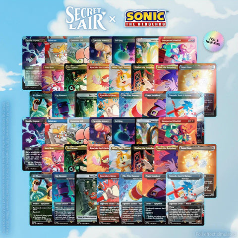 Secret Lair: Drop Series - Secret Lair x Sonic the Hedgehog: Sonic 100% Complete Bundle