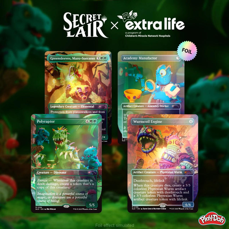 Secret Lair x Play-Doh: Squishful Thinking (Extra Life 2025 - Rainbow Foil Edition)