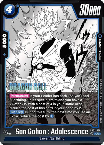 Son Gohan : Adolescence [Manga Booster 02]