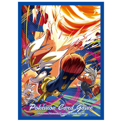 Card Sleeves - Evolution Trail Cinderace (64-Pack) (Pokemon Center Japan Exclusive)