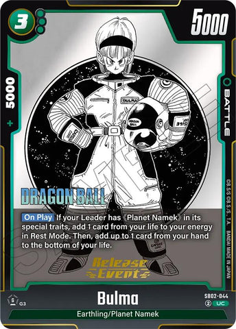 Bulma (SB02-044) [Manga Booster 02 Release Event Cards]