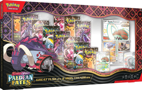 Scarlet & Violet: Paldean Fates Great Tusk ex & Iron Treads ex Premium Collection