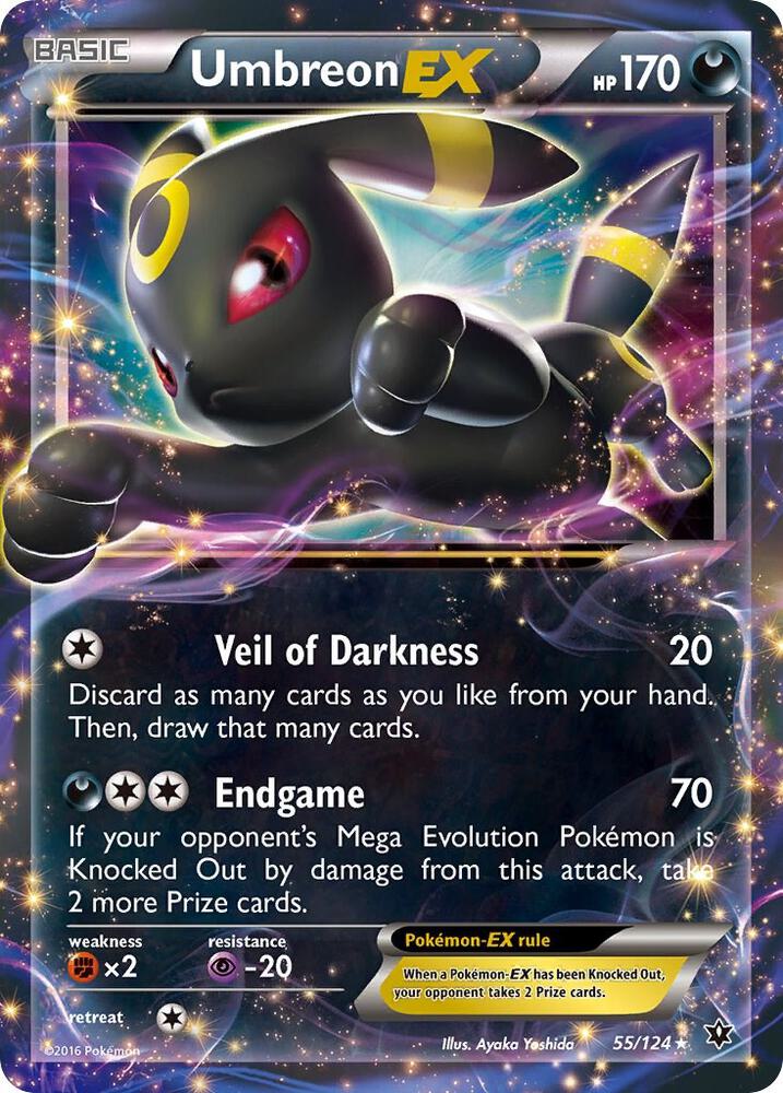 Umbreon EX 55/124 (XY - Fates Collide)  - Holofoil
