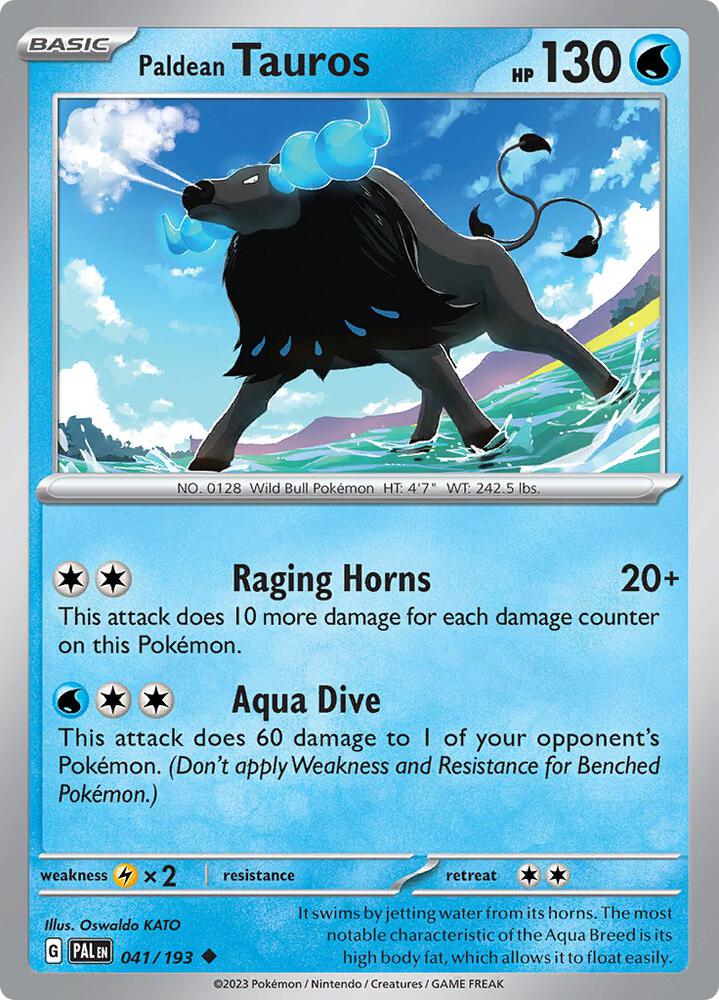 Paldean Tauros 041/193 (SV02: Paldea Evolved) 