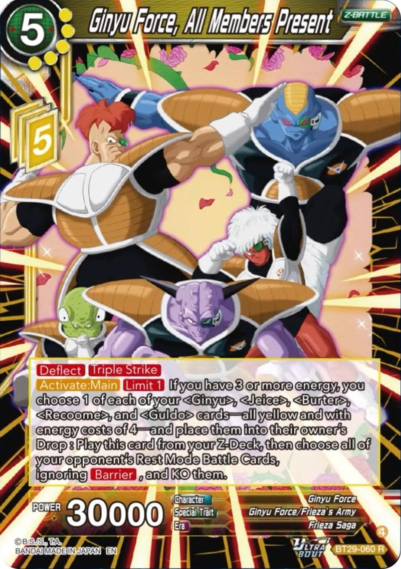 Ginyo Force, All Members Present (BT29-060) [Fearsome Rivals]