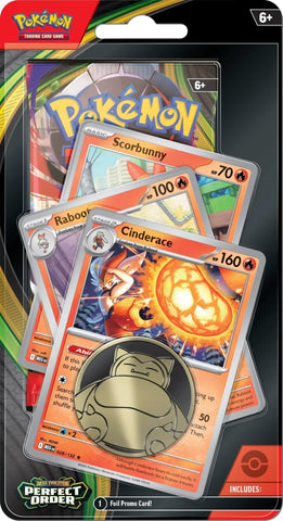 Mega Evolution: Perfect Order - Premium Checklane Blister (Cinderace Line)