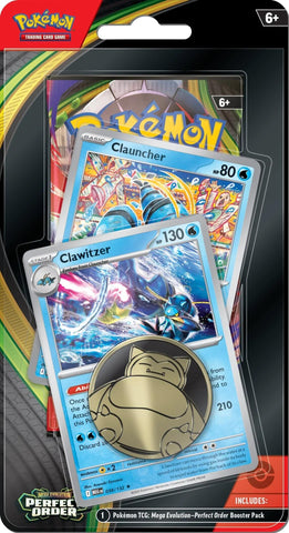 Mega Evolution: Perfect Order - Premium Checklane Blister (Clawitzer Line)