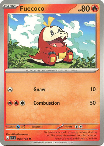 Fuecoco 036/198 (SV01: Scarlet & Violet Base Set) 