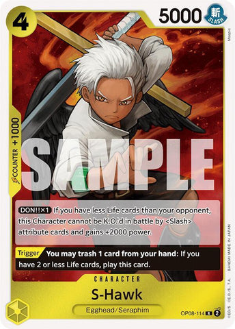 S-Hawk OP08-114 (Two Legends)  - Foil