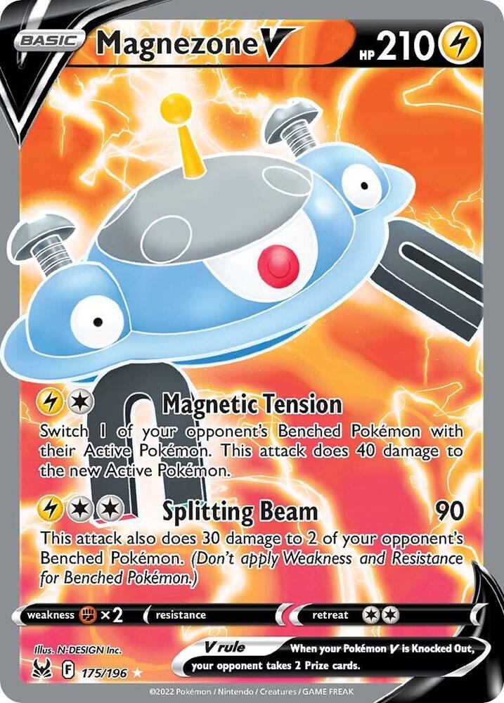 Magnezone V 175/196 (SWSH11: Lost Origin)  - Holofoil