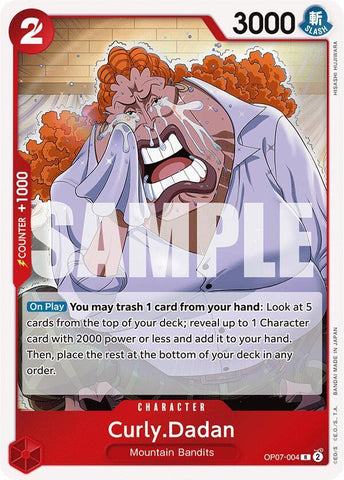 Curly.Dadan OP07-004 (500 Years in the Future)  - Foil