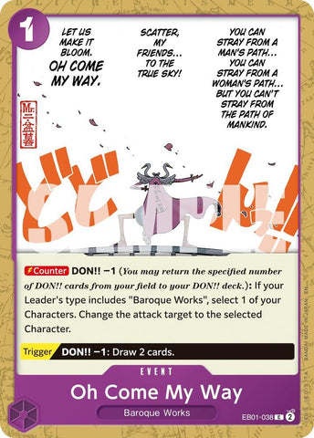 Oh Come My Way (Reprint) EB01-038 (Premium Booster -The Best- Vol. 2) 