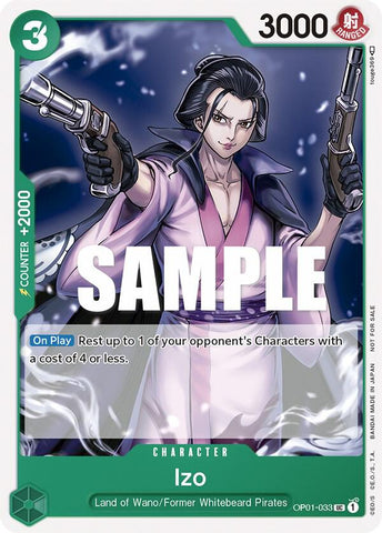 Izo (Tournament Pack Vol.2) OP01-033 (One Piece Promotion Cards) 