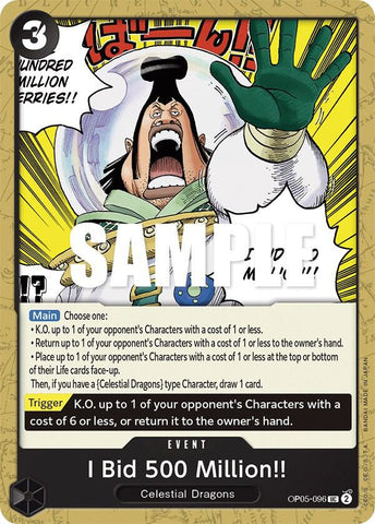 I Bid 500 Million!! OP05-096 (Awakening of the New Era) 