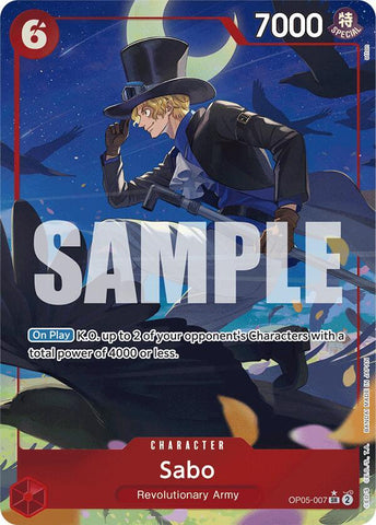 Sabo OP05-007 (Premium Booster -The Best-)  - Alternate Art Foil