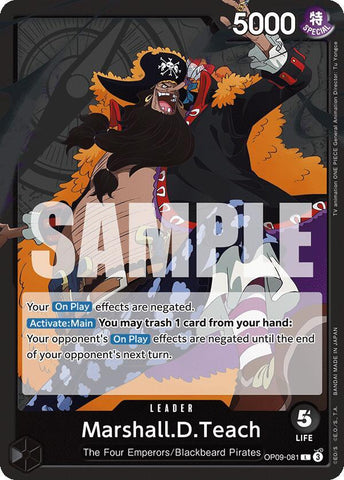 Marshall.D.Teach OP09-081 (Emperors in the New World) 