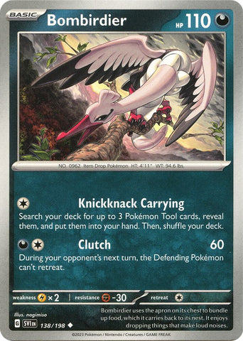 Bombirdier 138/198 (SV01: Scarlet & Violet Base Set) 