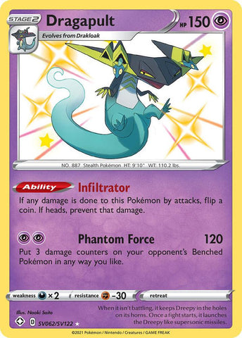 Dragapult SV062/SV122 (Shining Fates: Shiny Vault)  - Holofoil