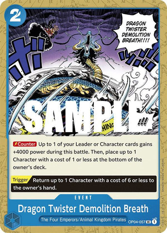 Dragon Twister Demolition Breath OP04-057 (Kingdoms of Intrigue) 
