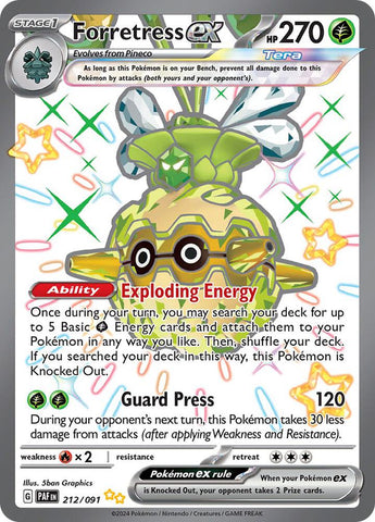 Forretress ex 212/091 (SV: Paldean Fates)  - Holofoil