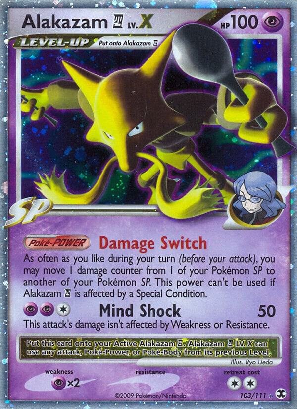 Alakazam Lv.X 103/111 (Rising Rivals)  - Holofoil