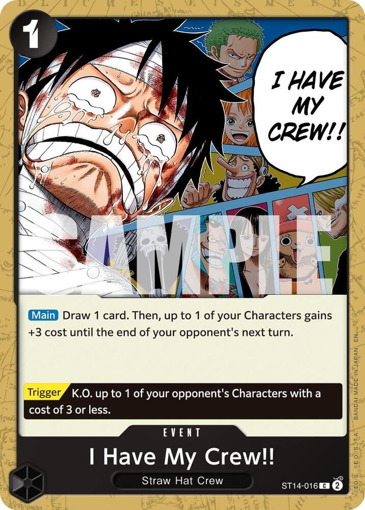 I Have My Crew!! (Reprint) ST14-016 (Premium Booster -The Best- Vol. 2) 