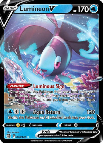 Lumineon V 040/172 (SWSH09: Brilliant Stars)  - Holofoil